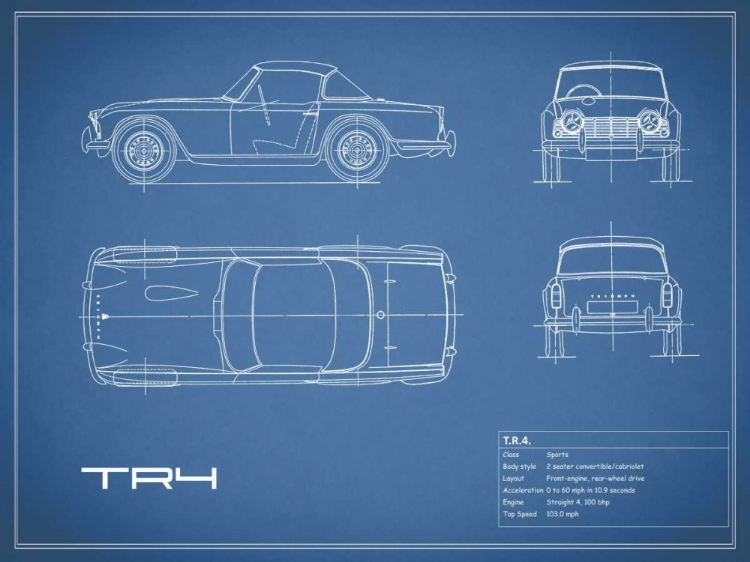 Picture of TRIUMPH TR4-BLUE