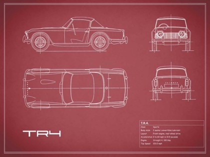 Picture of TRIUMPH TR4-MAROON