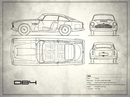 Picture of ASTON DB4 WHITE