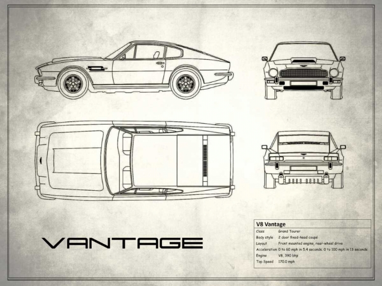 Picture of ASTON V8 VANTAGE WHITE