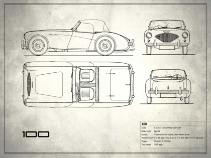 Picture of AUSTIN-HEALEY 100 WHITE