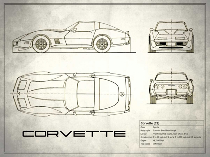 Picture of CORVETTE C3 WHITE