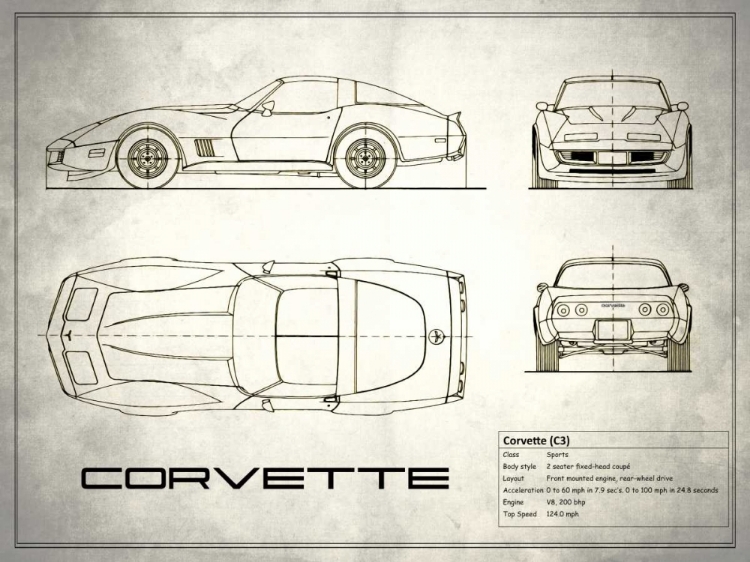 Picture of CORVETTE C3 WHITE