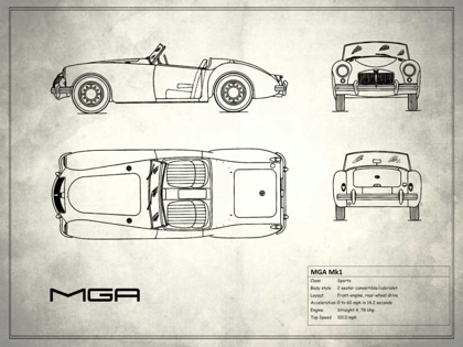 Picture of MG MGA WHITE