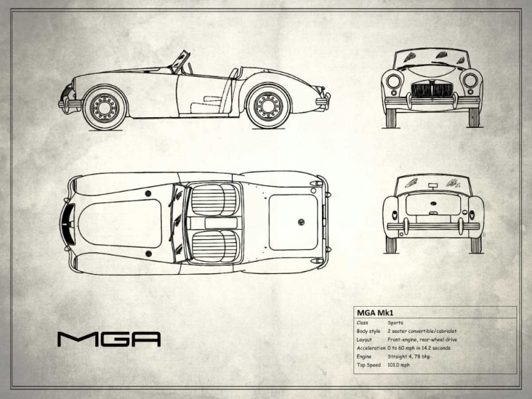 Picture of MG MGA WHITE