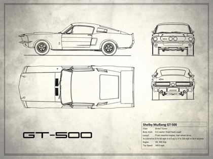 Picture of SHELBY MUSTANG GT500 WHITE