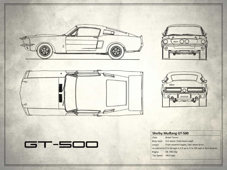 Picture of SHELBY MUSTANG GT500 WHITE