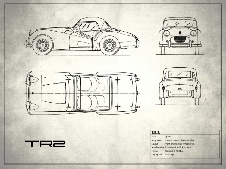 Picture of TRIUMPH TR2 WHITE