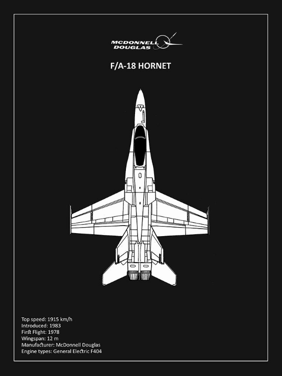 Picture of BP FA18 HORNET BLACK 
