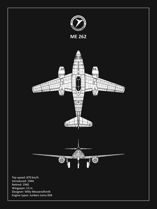 Picture of BP MESSERSCHMITT ME262 BLACK 