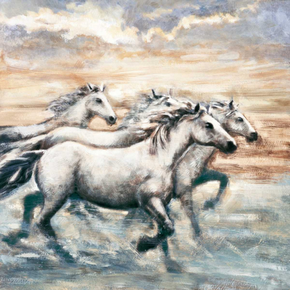 Picture of RUNNING HORSES II