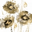 Picture of FLOWER BURST TRIO IN GOLD