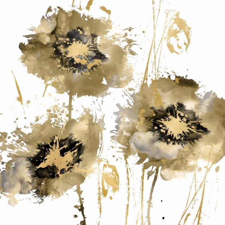Picture of FLOWER BURST TRIO IN GOLD