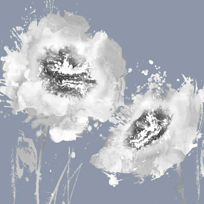 Picture of FLOWER BURST ON GREY II