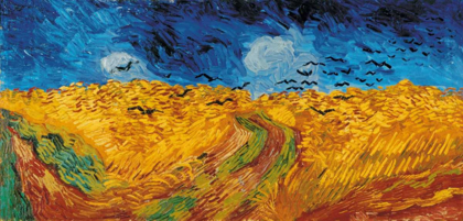 Picture of WHEAT FIELD WITH CROWS