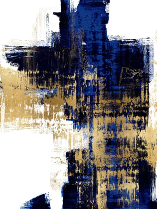 Picture of DYNAMIC GOLD ON BLUE II