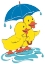 Picture of DUCKS AND UMBRELLA