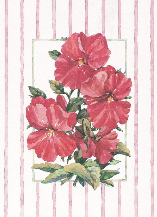 Picture of RED FLOWERS SUR PAPIER