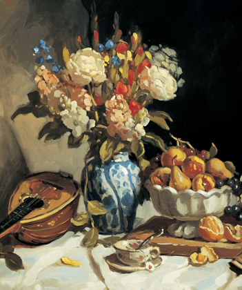Picture of BLUE VASE AND MANDOLIN