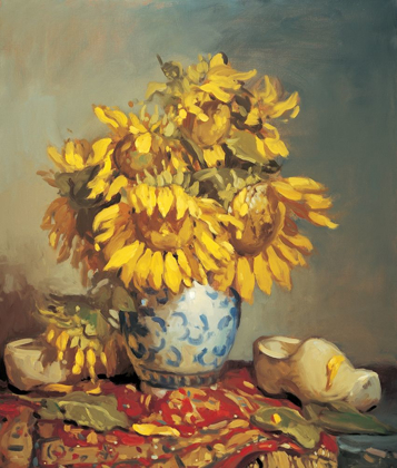 Picture of SUNFLOWERS IN VASE I