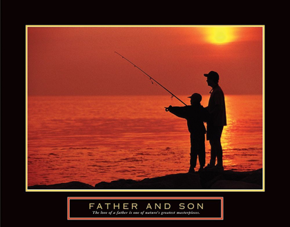 Picture of FATHER AND SON FISHING