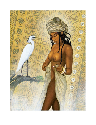 Picture of NUBIAN PRINCESS AND HERON