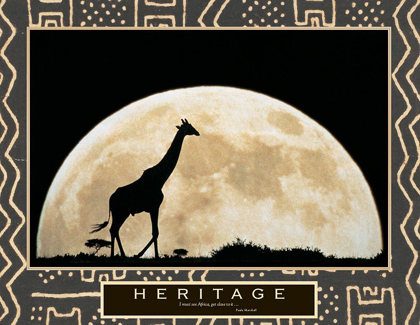Picture of HERITAGE - GIRAFFE AND MOON