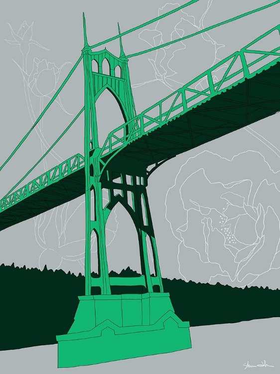 Picture of ST. JOHNS BRIDGE - PORTLAND