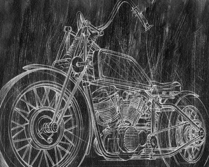 Picture of 3-UP MOTORCYCLE MECHANICAL SKETCH II