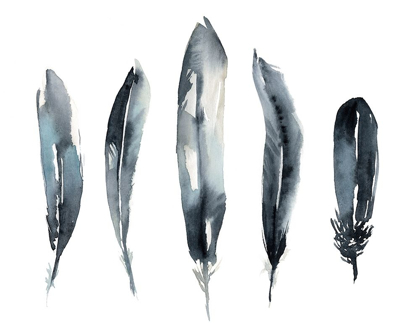 Picture of INDIGO FEATHERS II