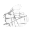 Picture of GEOMETRIC RABBIT IN SILVER I