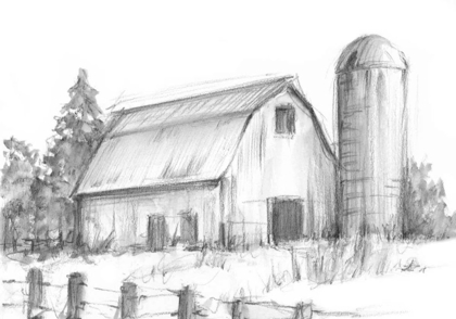 Picture of BLACK AND WHITE BARN STUDY I