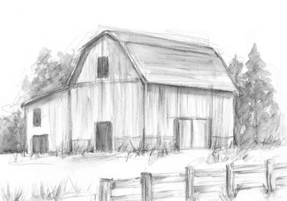 Picture of BLACK AND WHITE BARN STUDY II