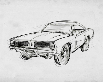 Picture of CLASSIC CAR SKETCH IV