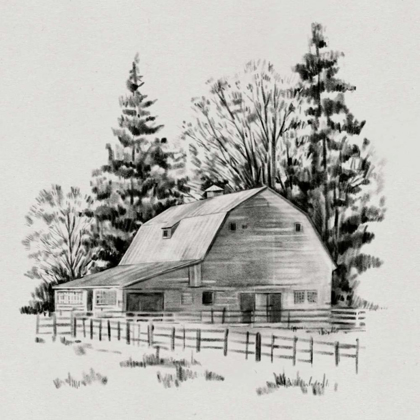 Picture of DISTANT BARN SKETCH I