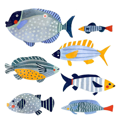 Picture of PATTERNED FISH I