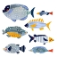 Picture of PATTERNED FISH I