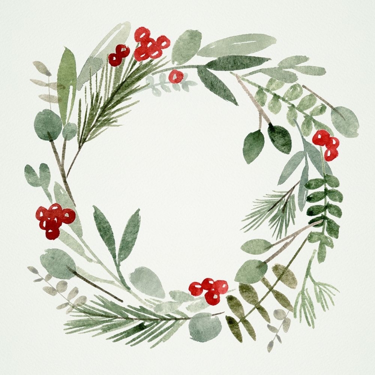 Picture of HOLLY WREATH I