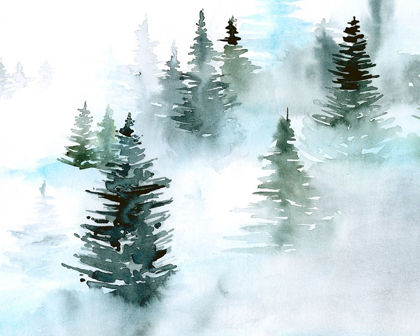 Picture of FOGGY EVERGREENS I