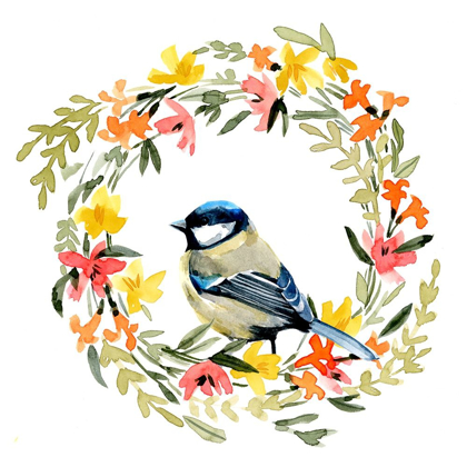 Picture of SPRINGTIME WREATH AND BIRD II
