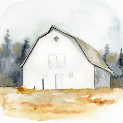 Picture of WHITE BARN WATERCOLOR III