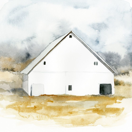 Picture of WHITE BARN WATERCOLOR IV