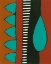 Picture of RUST AND TEAL PATTERNS I