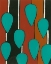 Picture of RUST AND TEAL PATTERNS V