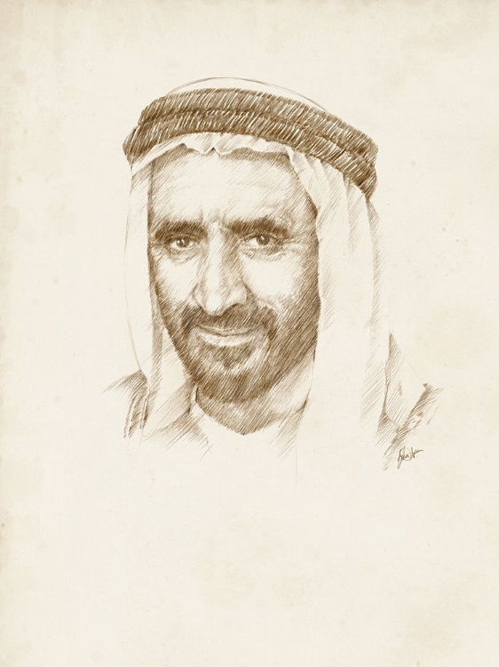 Picture of LATE SHEIKH RASHID BIN SAEED AL MAKTOUM