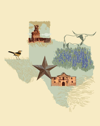 Picture of ILLUSTRATED STATE-TEXAS