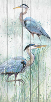 Picture of SEASIDE HERON PAIR I