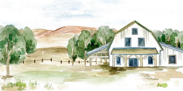 Picture of FARMHOUSE LANDSCAPE II