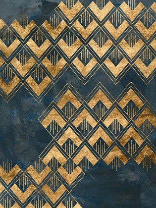 Picture of DECO PATTERN IN BLUE II