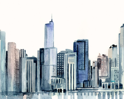 Picture of WATERCOLOR SKYLINE II